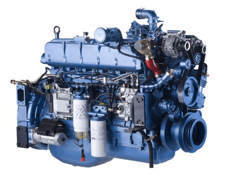 The diesel truck engine 2